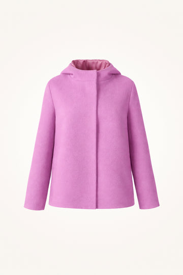 Women's Cashmere-Wool Hooded Coat