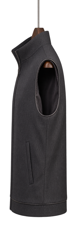 Men's Classic Tailored Wool Vest – side